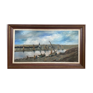 Tableau peinture ancienne Max Erich