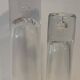 Pair of glass vases with a Scandinavian design from the 60s-70s.
