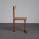 Rare pair of modernist T-back chairs, Netherlands, 1960s