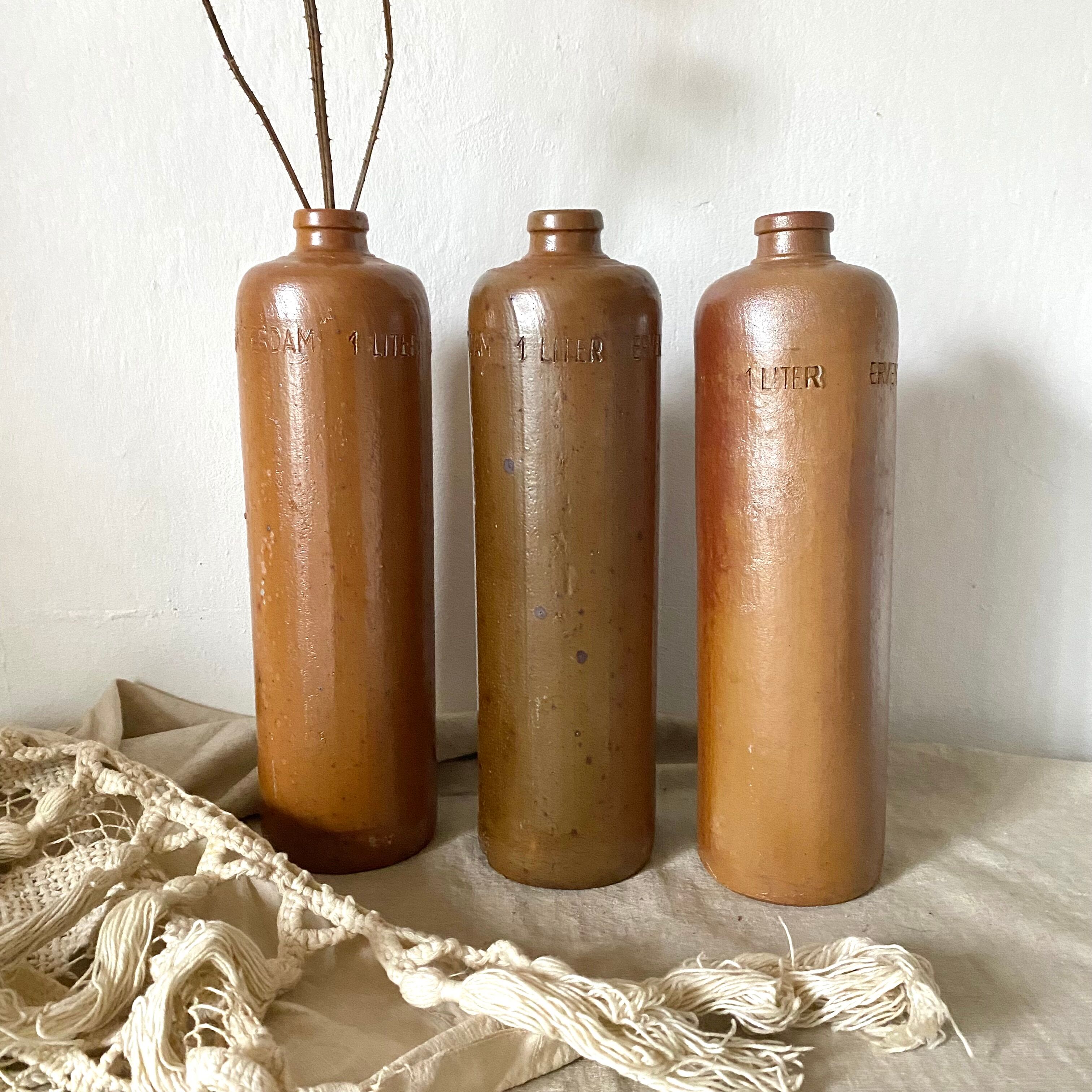 Antique stoneware bottles Erven Lucas Bols Het Lootsje Amsterdam