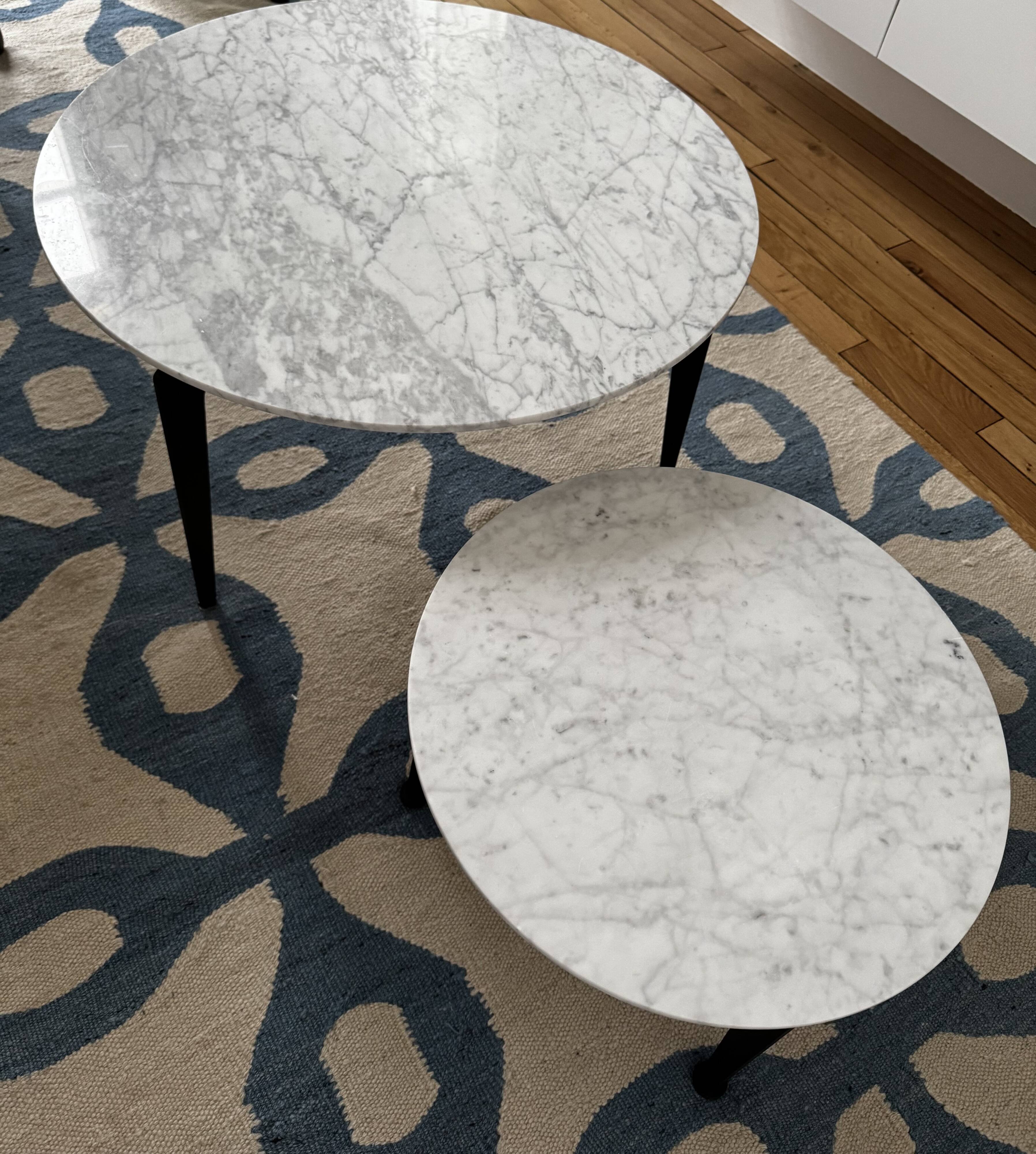 Marble coffee tables from the 80s