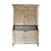 Armoire suédoise en deux parties avec rosace