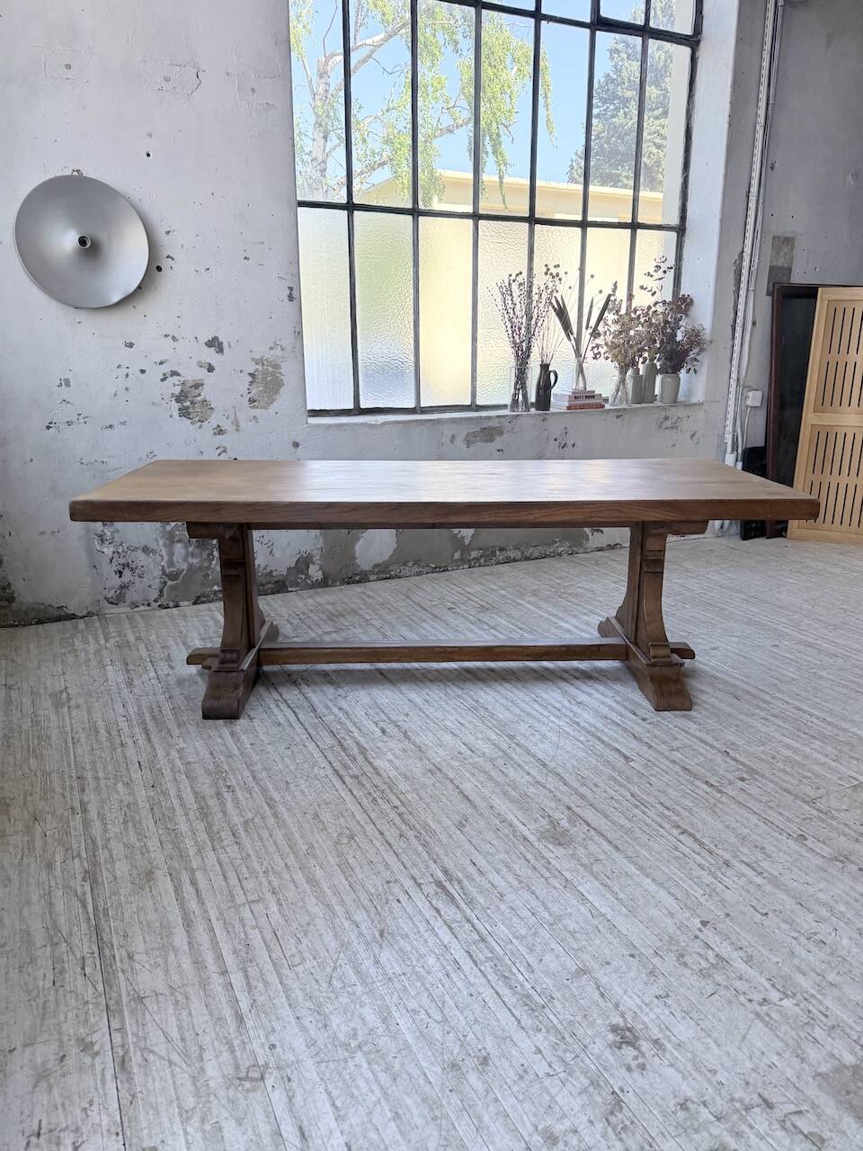 Monastery table oak 1950 XXL