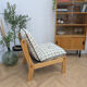 Vintage pine armchair, 1970s