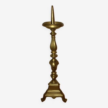 Candlestick in gilded bronze