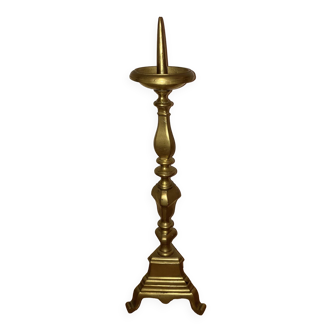 Candlestick in gilded bronze