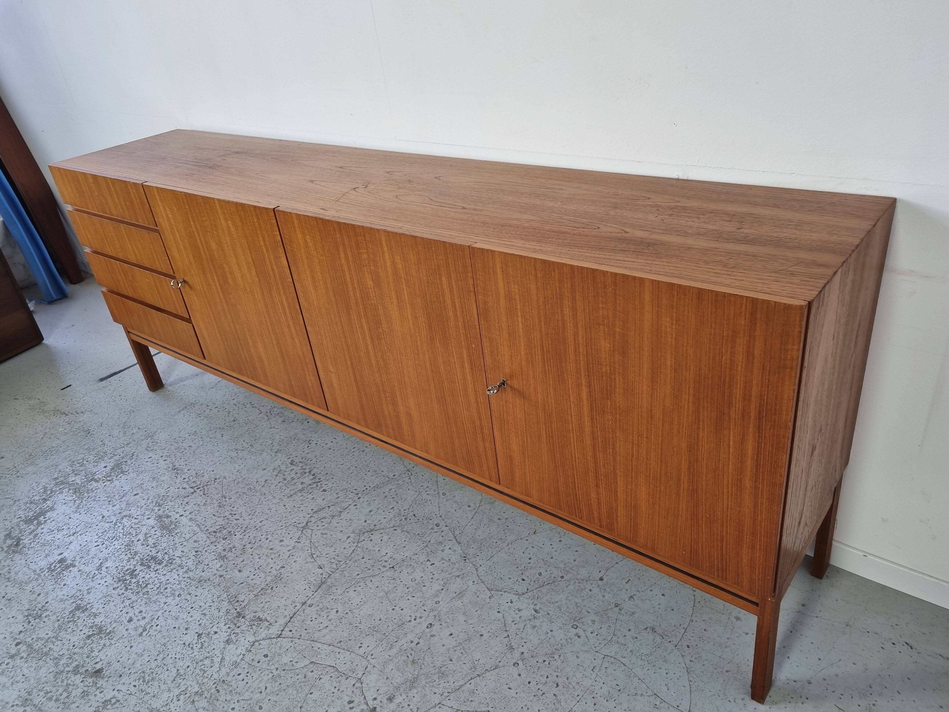 Scandinavian teak sideboard, 60s