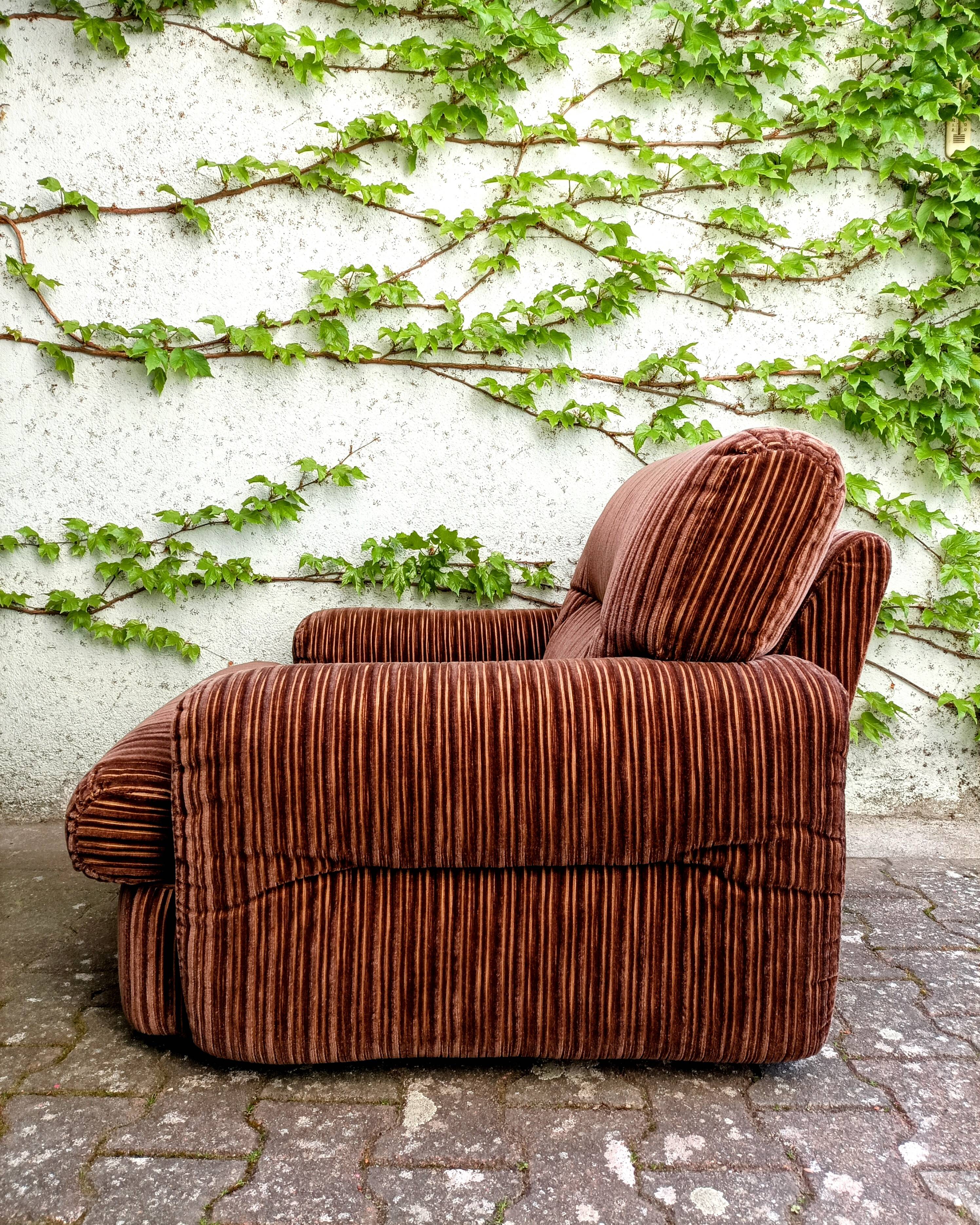 Corduroy armchair