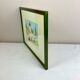 Watercolor painting wooden frame