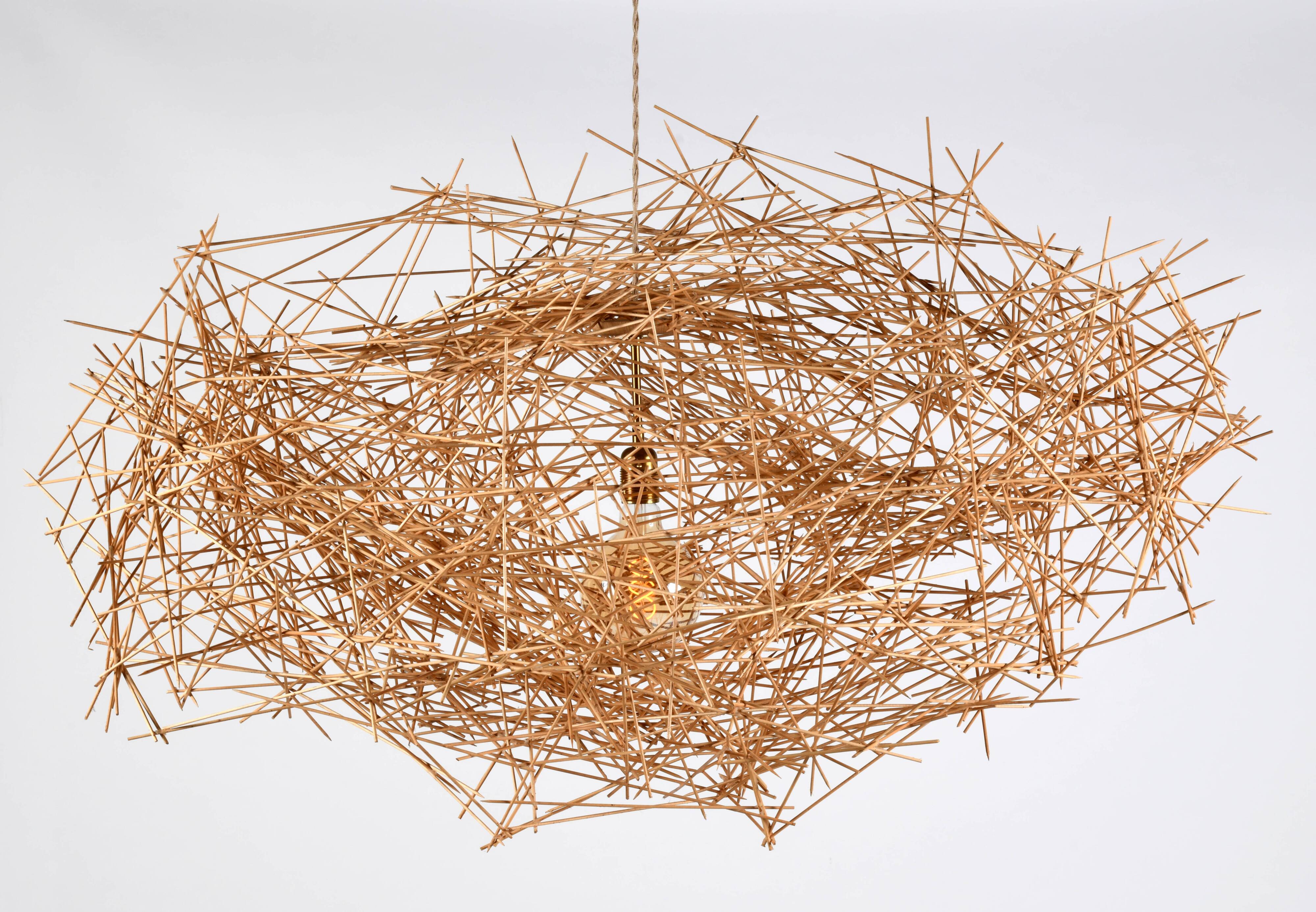Luminaire sculptural contemporain