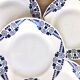 5 plates dessert Art Deco