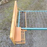 Vintage rattan bed and bedside