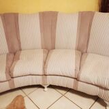 Baroque style curved sofa