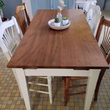 Farmhouse table with extensions