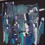 Peinture acrylique abstraite