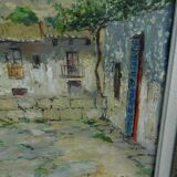 Mountain painting, oil on canvas signed