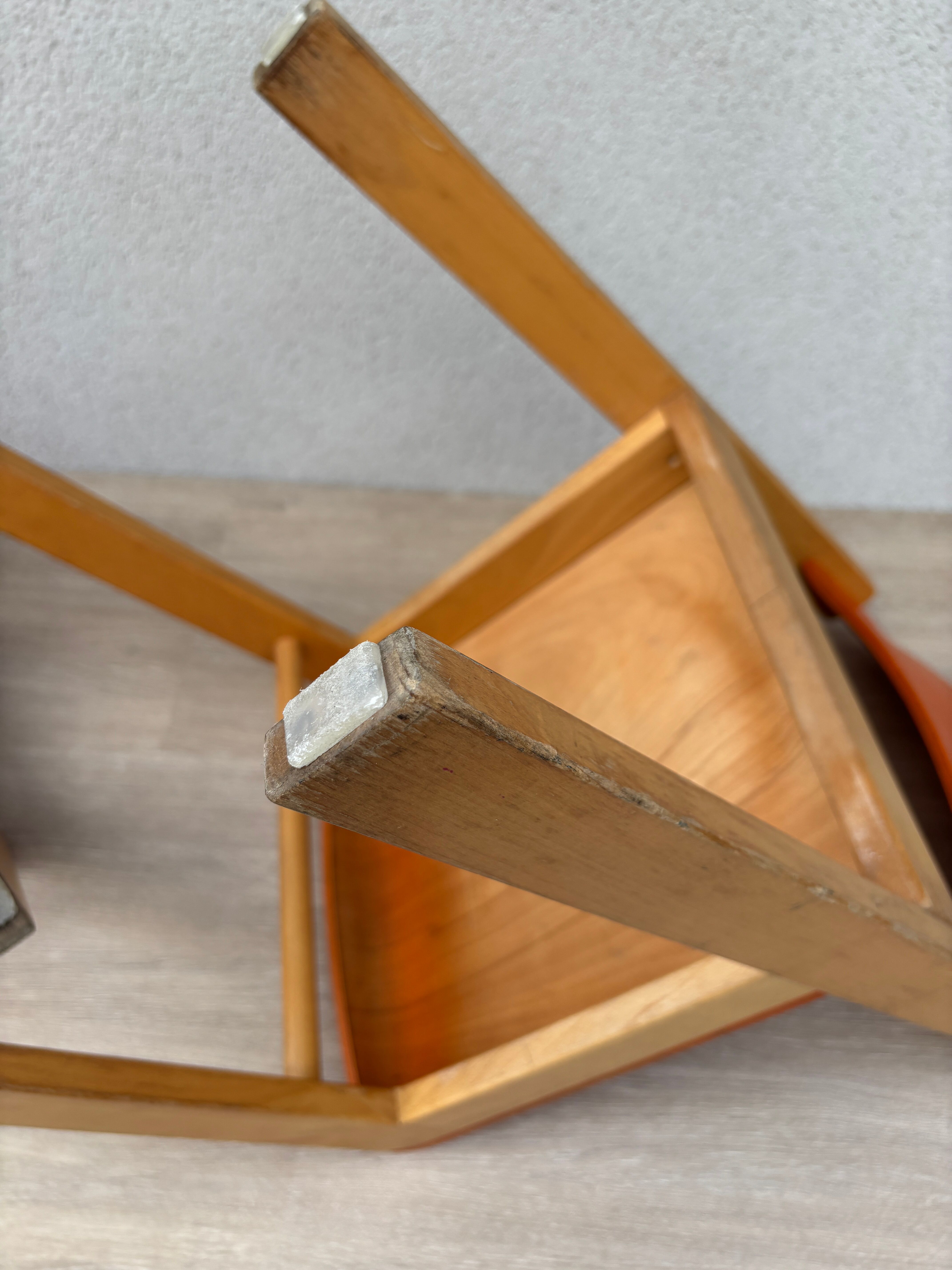 2 vintage wooden children's chairs