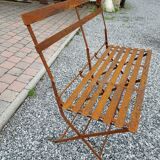 Iron garden bench