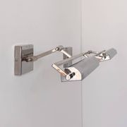 Pair of adjustable vintage wall lights in chrome, France, 1970.