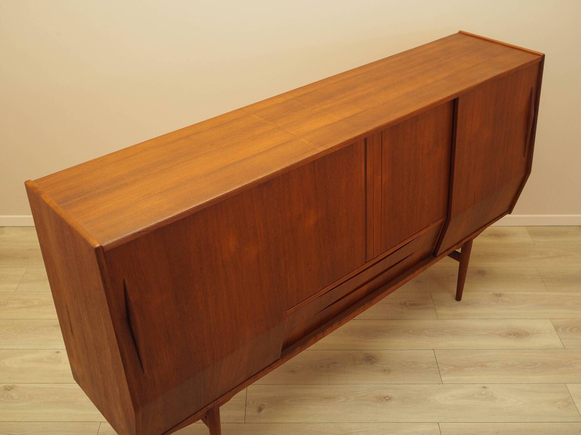 Teak highboard, Danish design, 1960s, made in Denmark