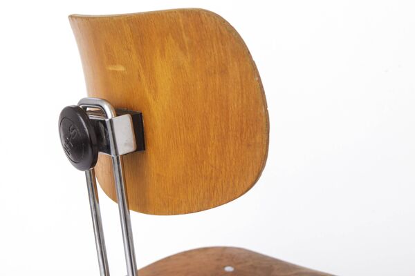 Chaise pivotante Egon Eiermann pour Wilde & Spieth, chaise de bureau Bauhaus des années 1950,