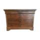 Commode époque Louis Philippe en noyer massif