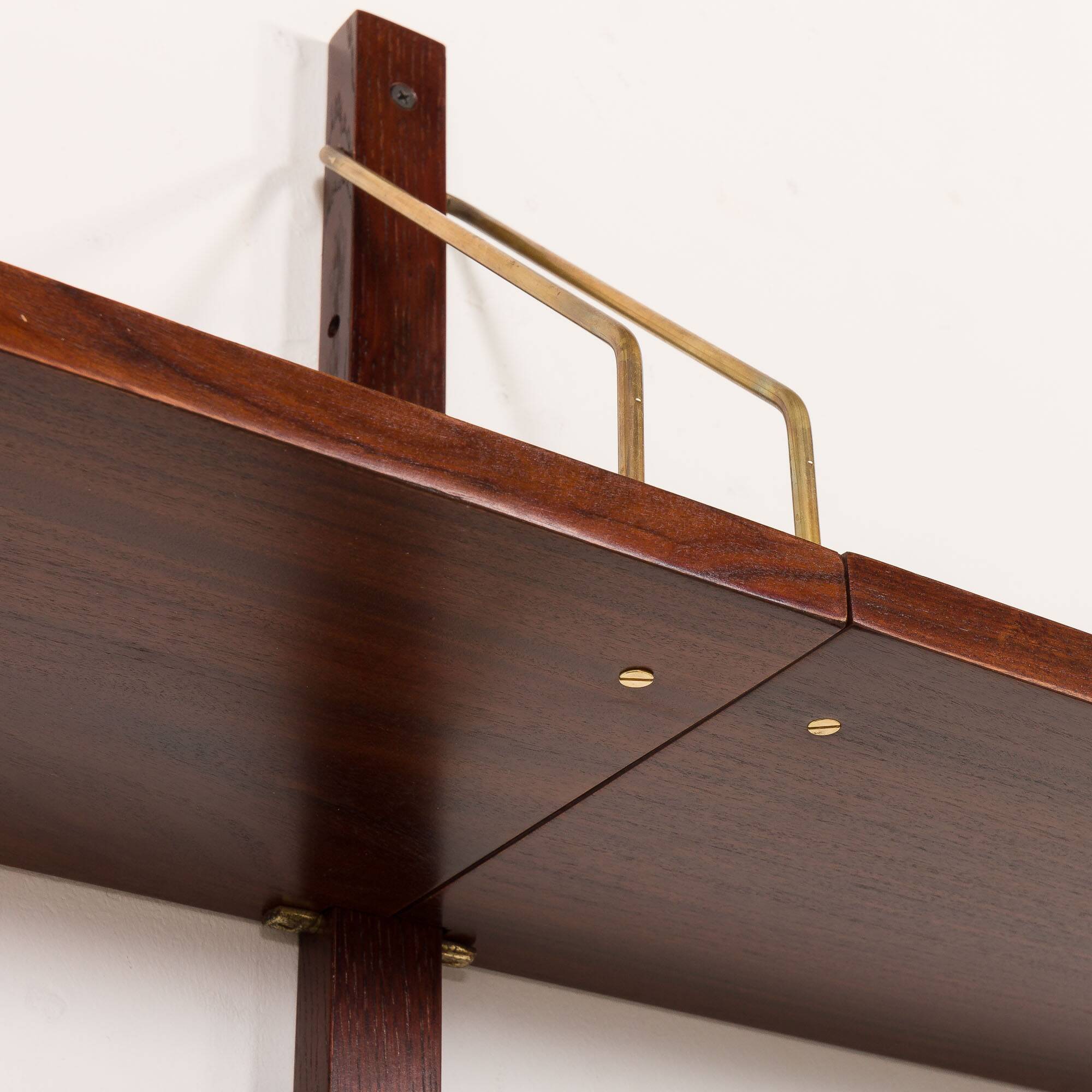 Scandinavian mid-century rosewood shelving unit attributed to Preben Sorensen, 1960s