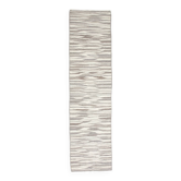 3x12 Brown & Beige Striped Vintage Kilim Runner Rug, 94x358Cm