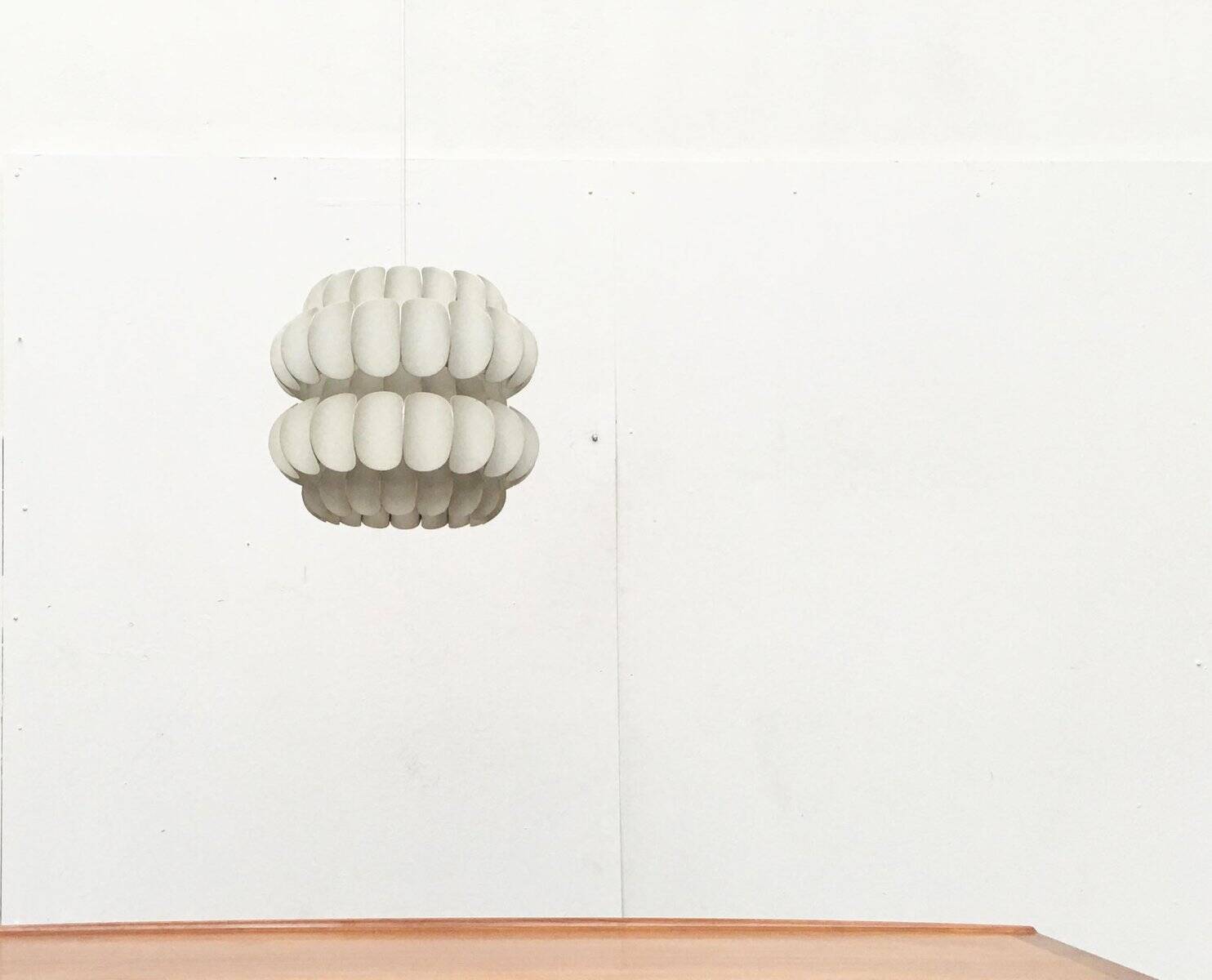 White metal pendant lamp from the mid-century by H. Zender for Temde.