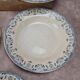 Set of 7 antique deep plates from Creil and Montereau, La Vallières service, 23 cm