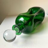Holmegaard green decanter vintage  danish by jacob e bang