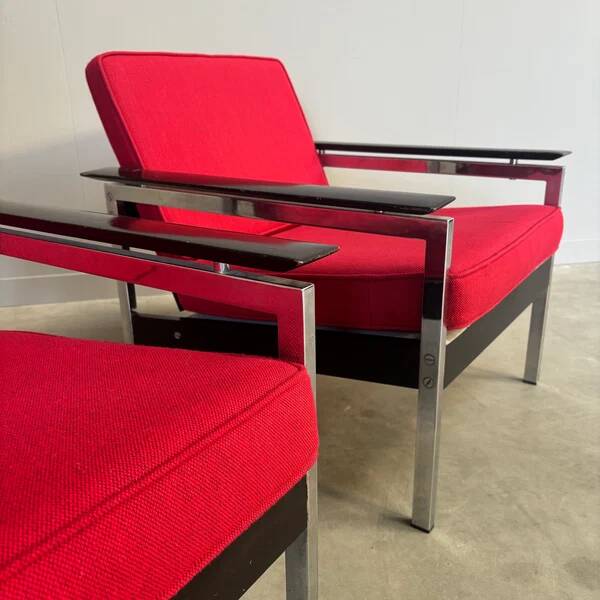 Set of vintage lounge chairs, 1960s Dutch design