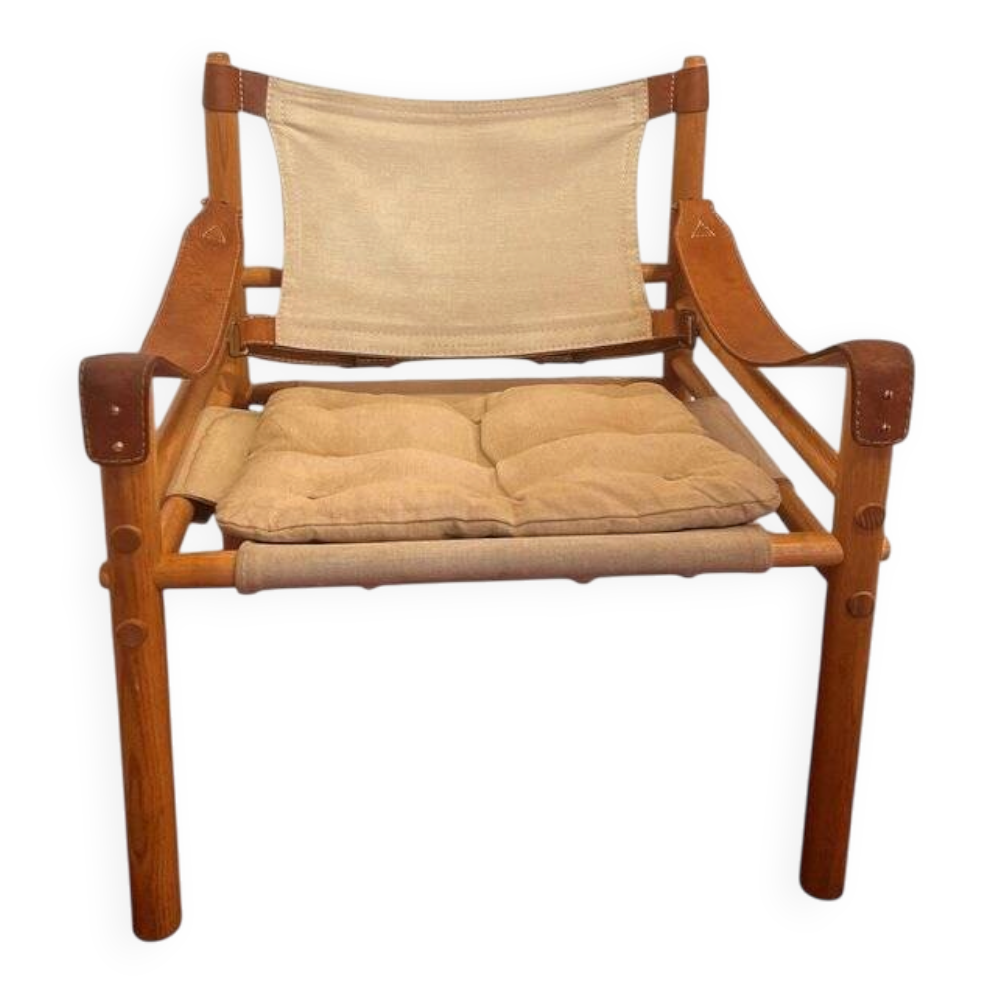 Sirocco safari chair vintage by Arne Norell, 1960s