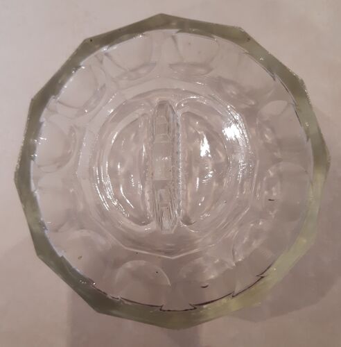 Chiseled glass cheese bell, thirties. vintage
