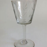 Crystal wine glass