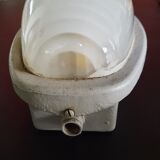 Holophanous cast iron wall lamp