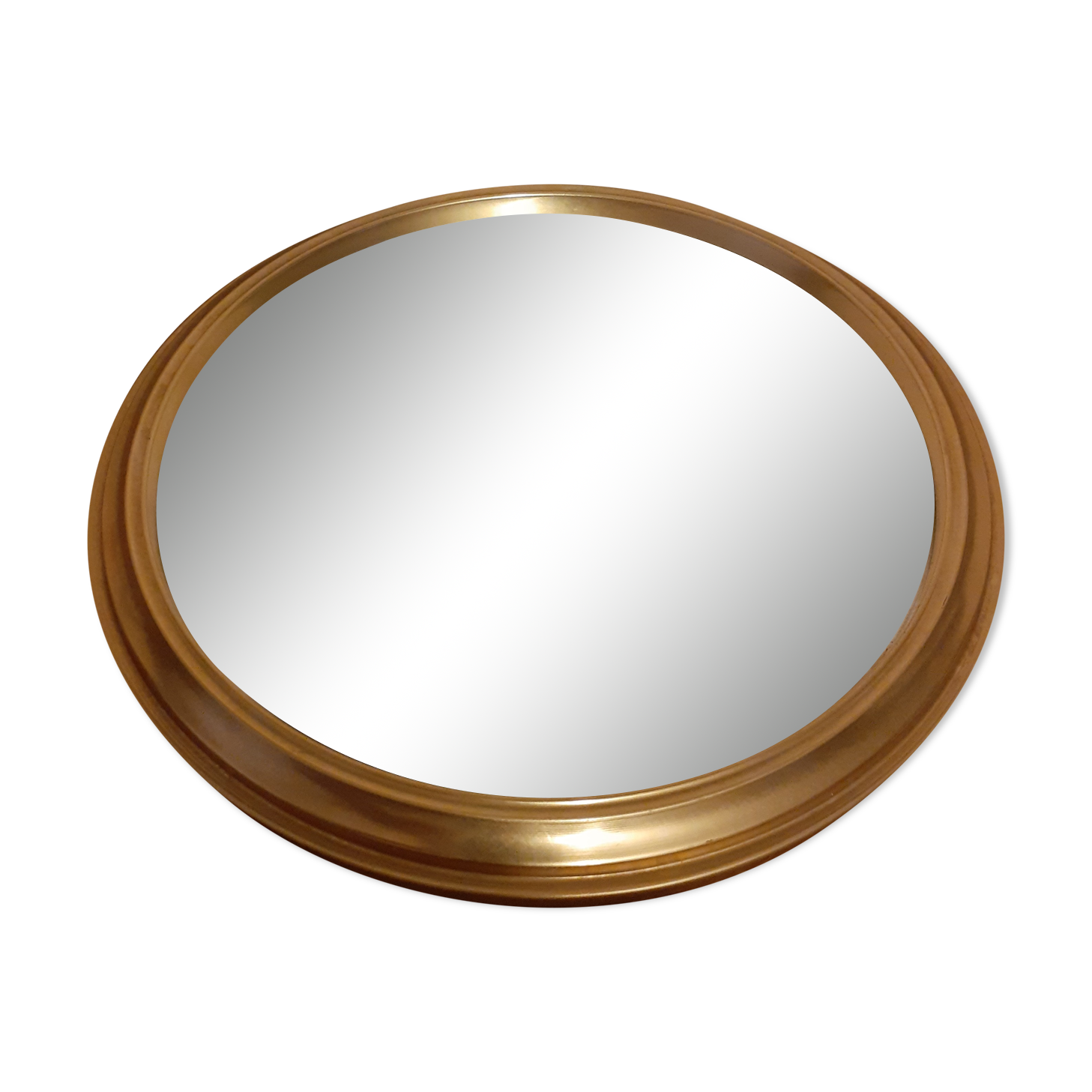 Small round golden mirror 20cm