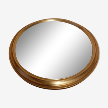 Miroir doré rond 20cm