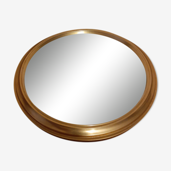 Small round golden mirror 20cm