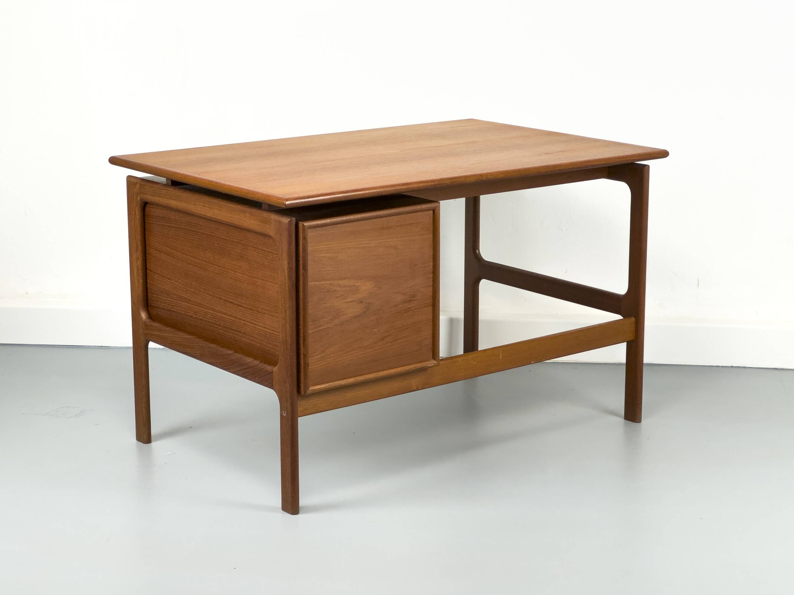 Teak Desk with 3 Drawers from GV Møbler, 1960s