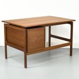 Teak Desk with 3 Drawers from GV Møbler, 1960s