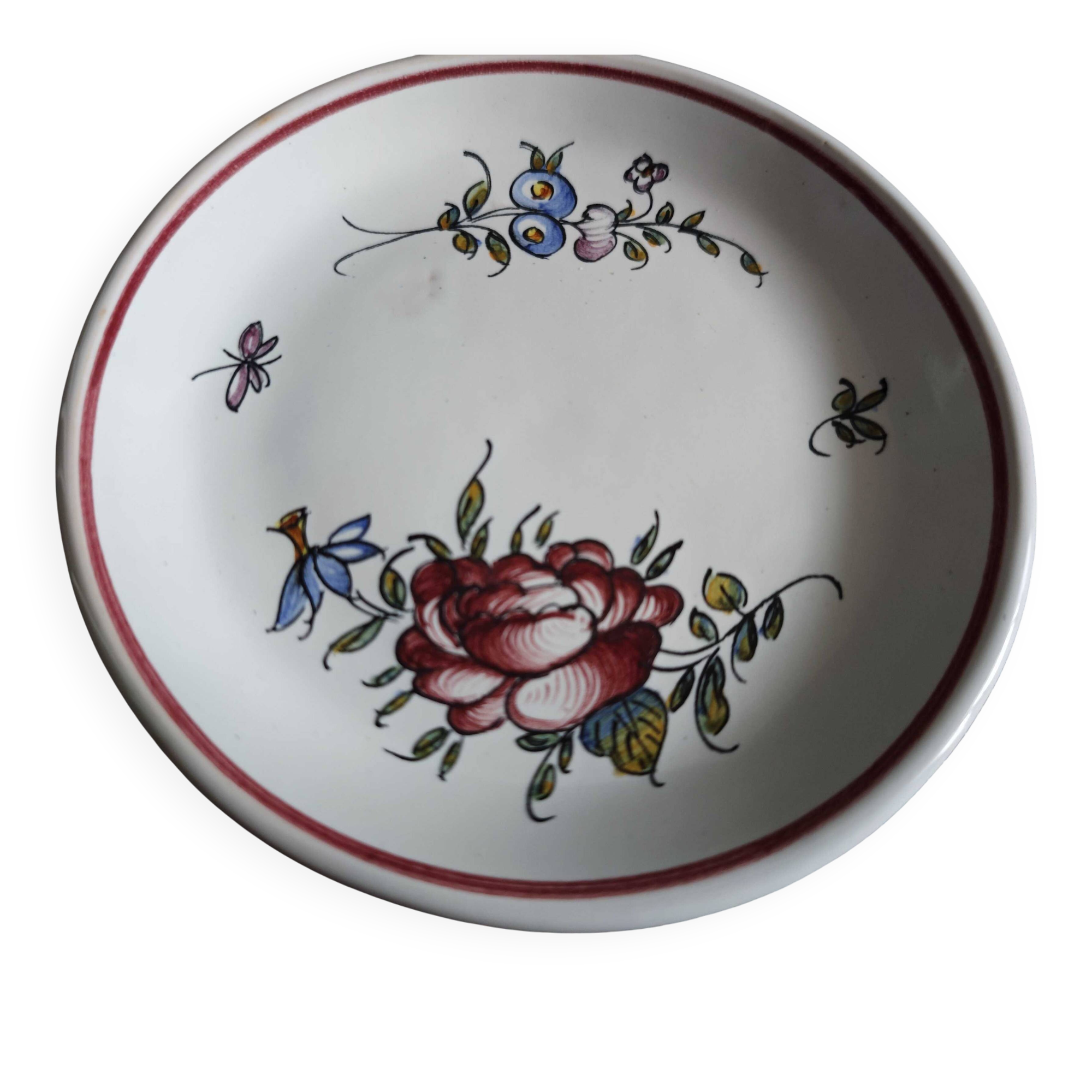 Malicorne earthenware soap dish/cup - Emile Tessier (1887 - 1971)