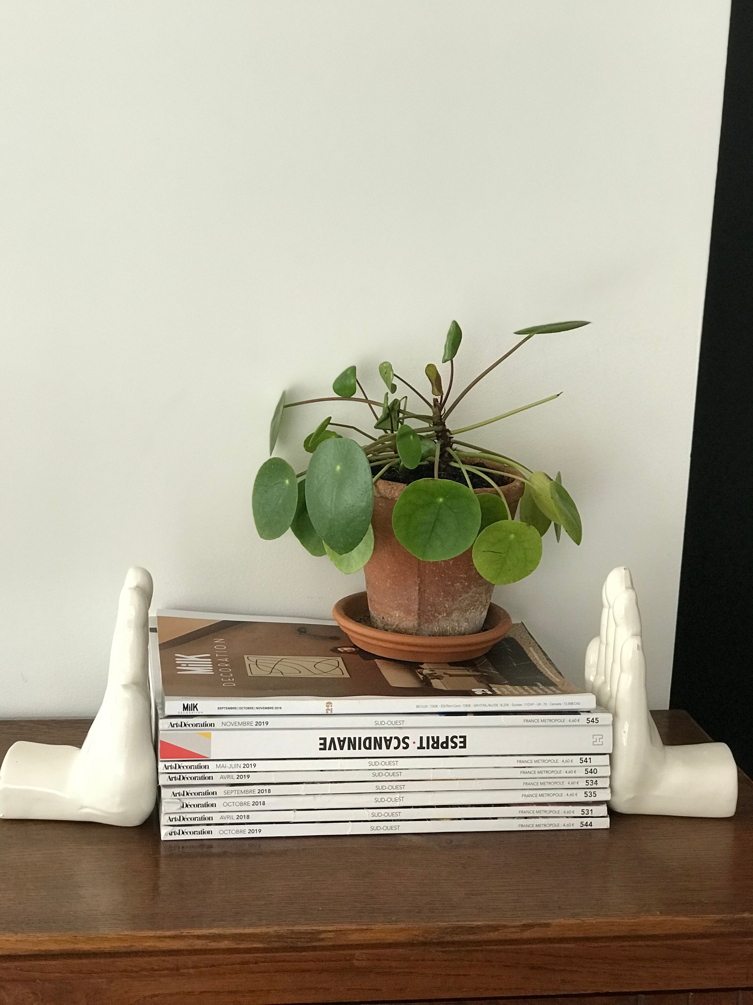 Hands tighten books in ceramics