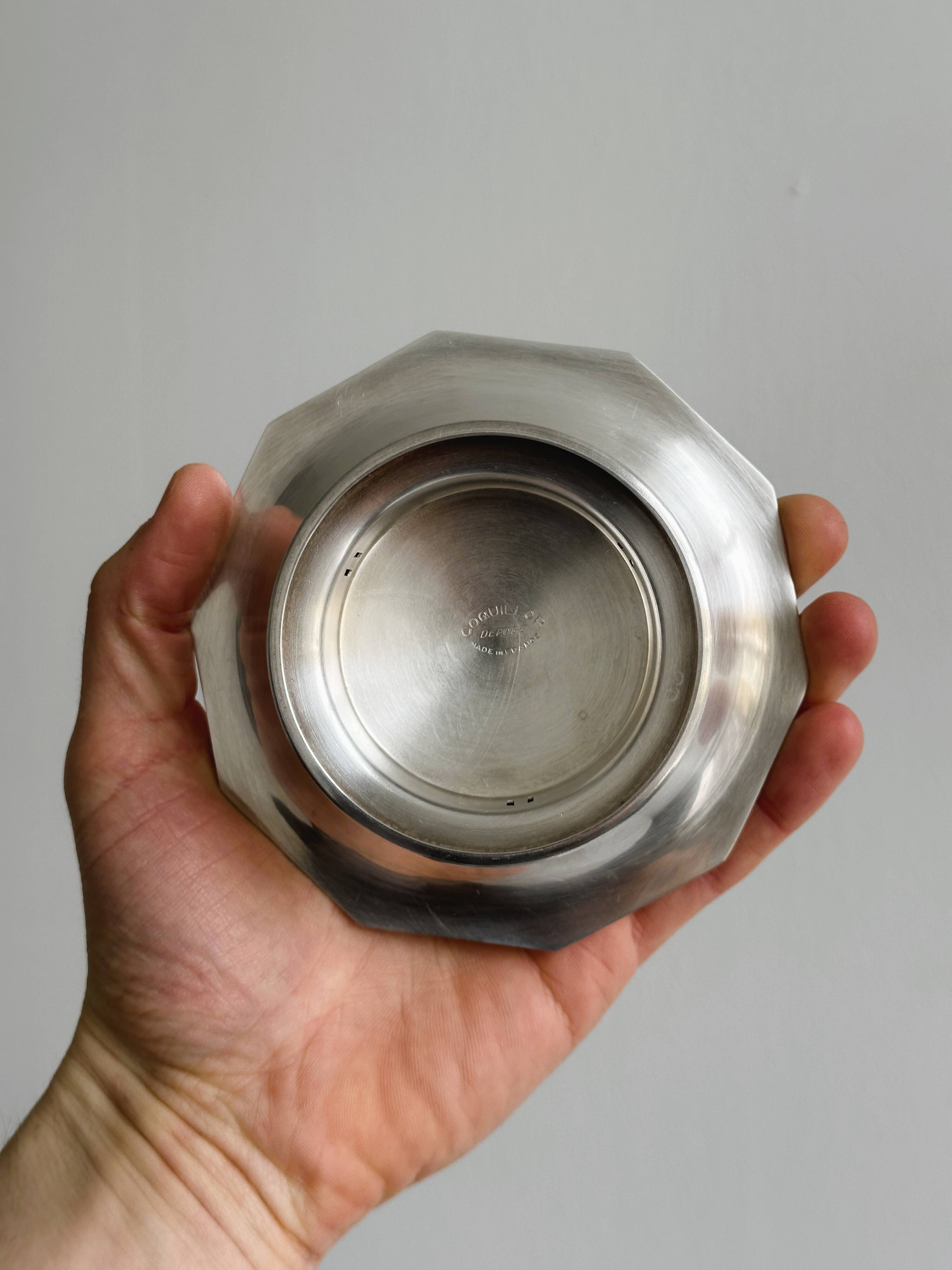 Coquillor silver-plated butter dish