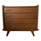 Vintage Scandinavian commode with tapered legs.