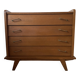 Commode vintage scandinave pieds compas
