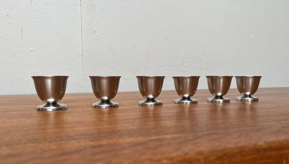Mid-Century Cromargan Egg Cups by WMF, 1960s, set of 6