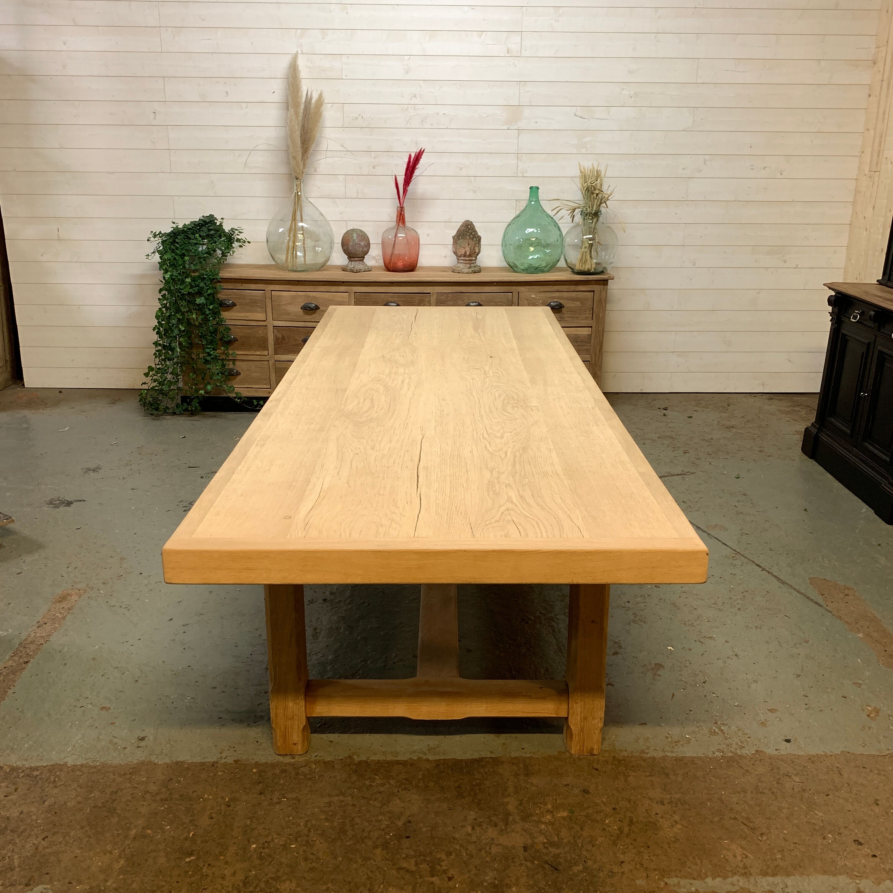 XXL solid oak farm table