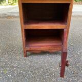 Art Deco bedside table in solid wood 1960