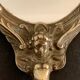 Bronze hand-facing mirror, early twentieth century, Louis XV style, 29 x 13 cm